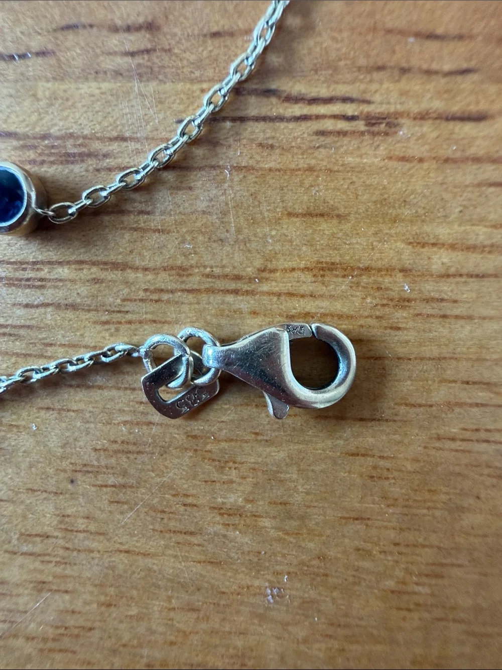 14k Delicate Blue Stone Bracelet